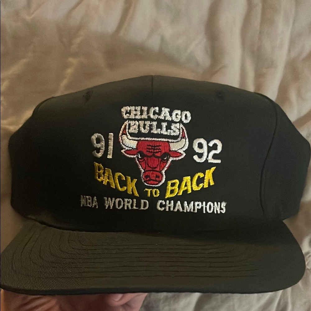 Vintage 1991-92 Chicago Bulls Back to Back NBA Champions Hat